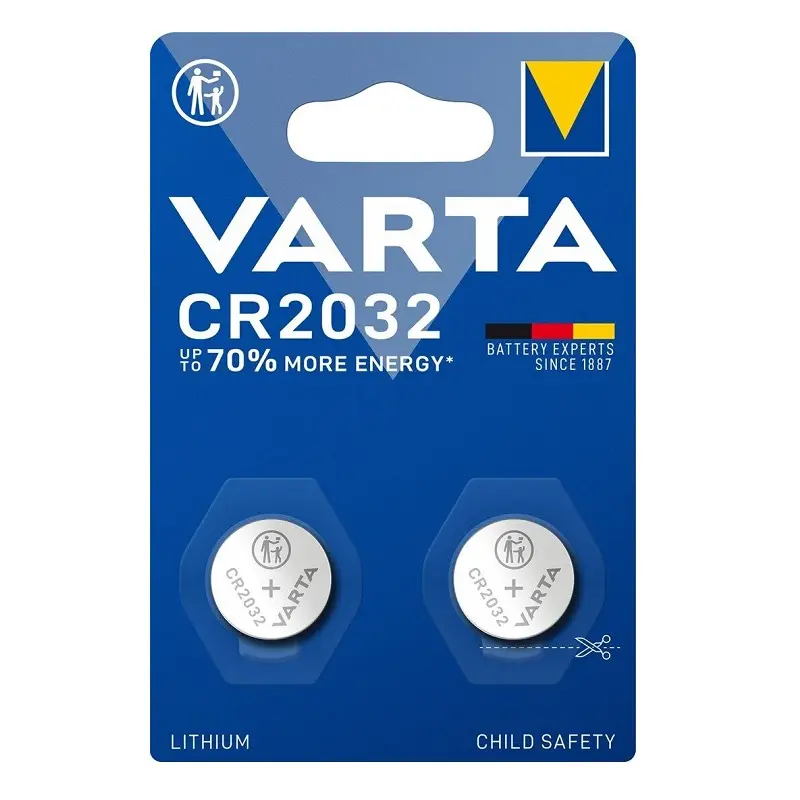 Varta CR 2032 Blister Düğme Pil 2 Li Kartela