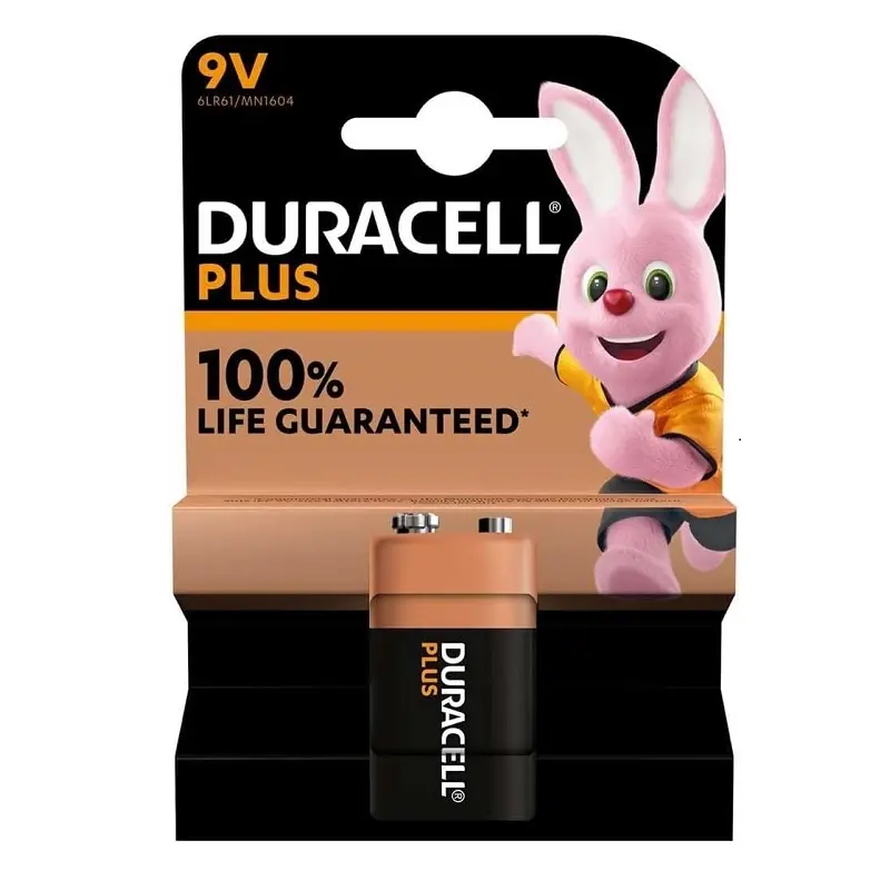 Duracell Plus 6LR61 Tekli Pil 9 Volt