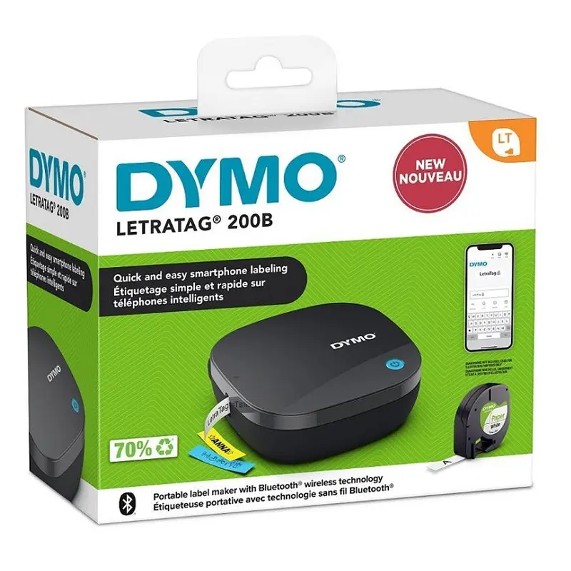 Dymo DY LetraTag 200B Bluetooth Etiketleme Makinesi - 12 mm.