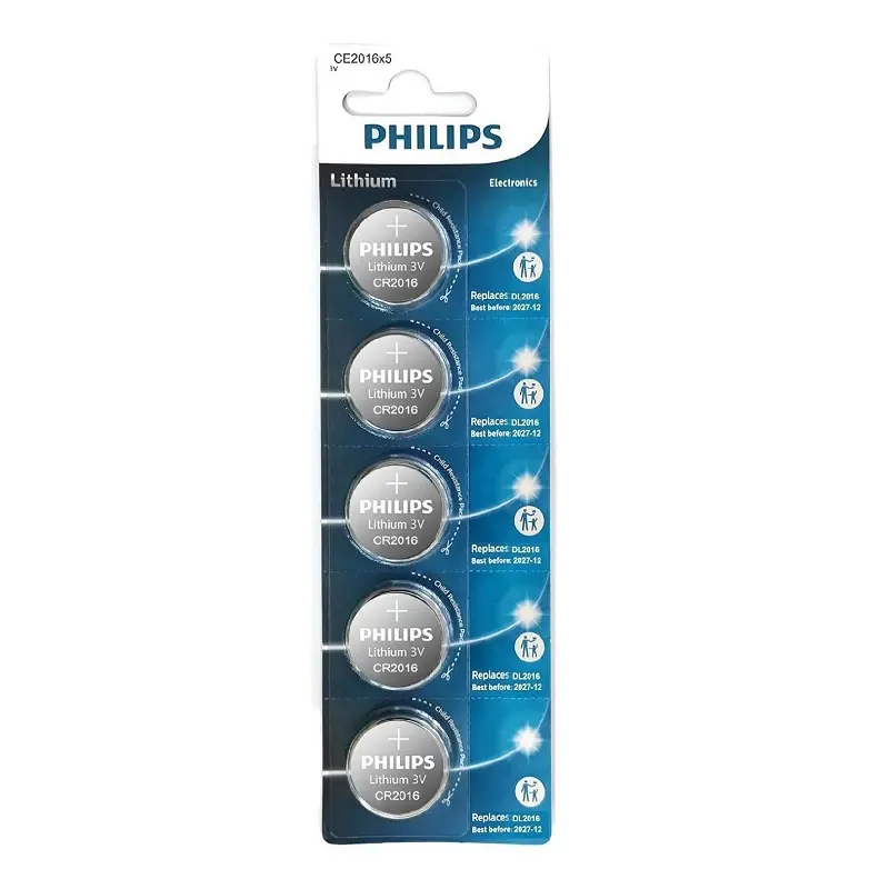 Philips CR2016 Lityum Pil 3 Volt 5 Li Kartela