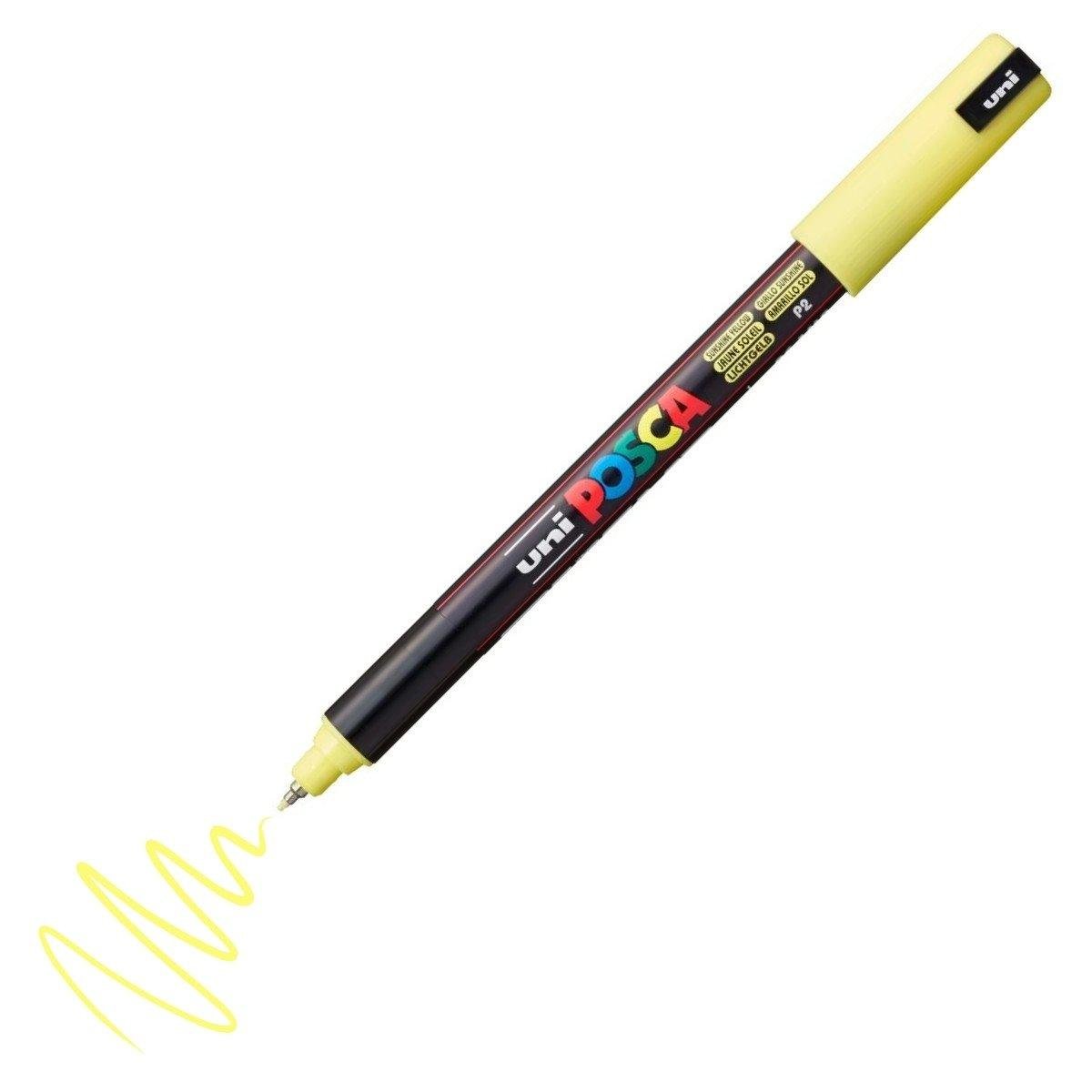 Uni-Ball Posca PC-1MR 0.7mm Su Bazlı Poster Markörü Güneş Sarısı 6 Lı Kutu