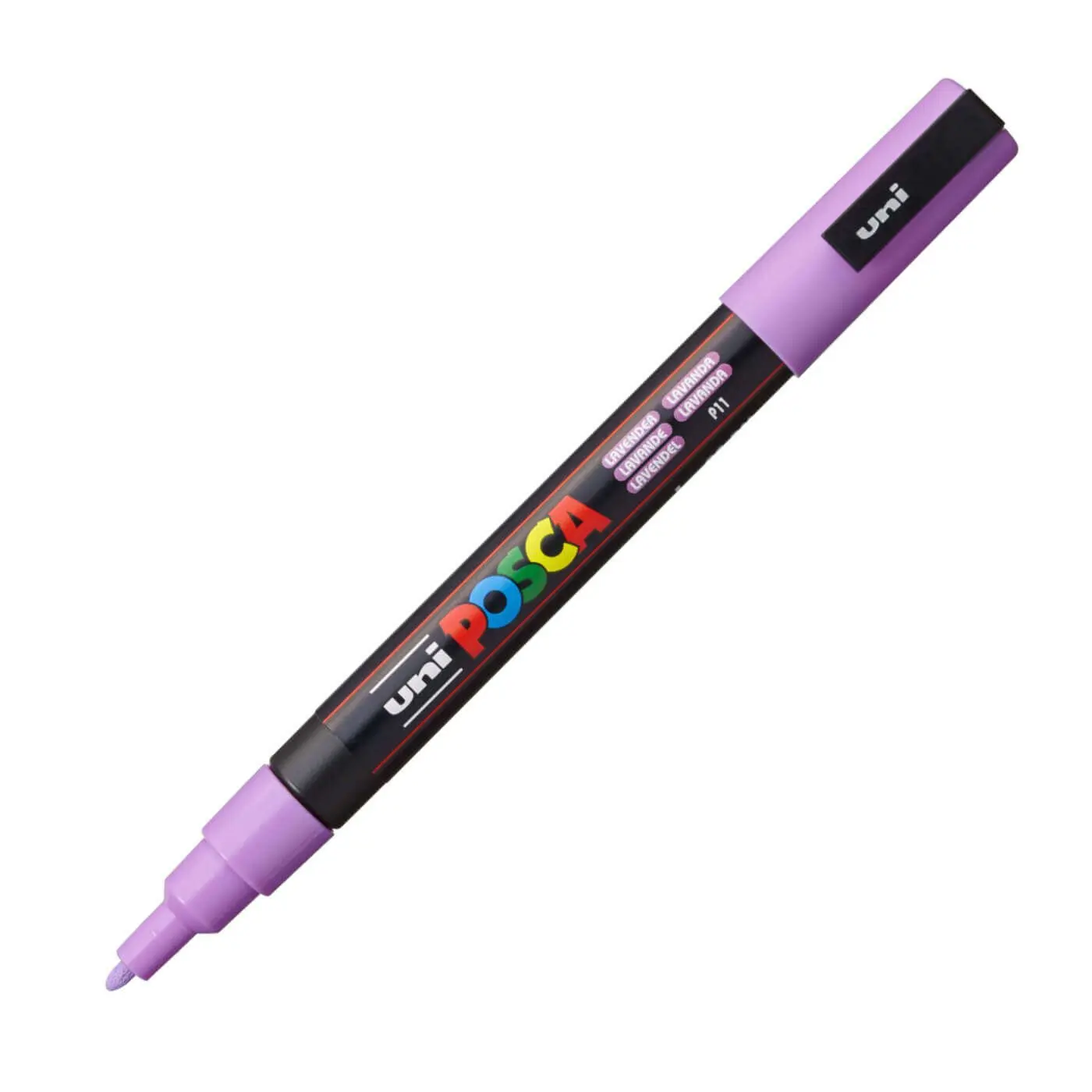 Uni-Ball Posca PC-3M 0.9 - 1.3mm Su Bazlı Poster Markörü Lavanta 6 Lı Kutu