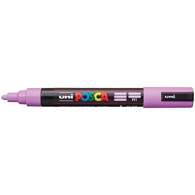 Uni-Ball Posca PC-5M 1.8 - 2.5mm Su Bazlı Poster Markörü Lavanta 6 Lı Kutu