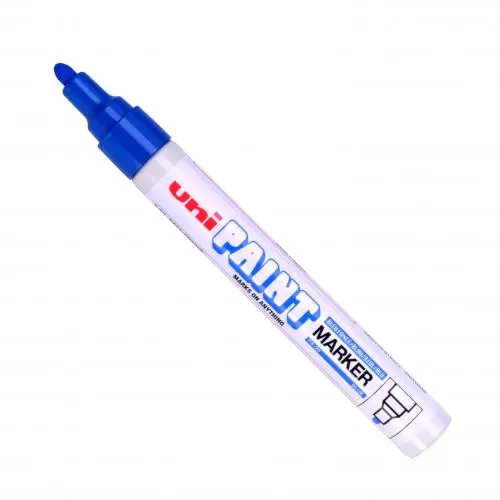 Uni-Ball Paint Marker 2.2 - 2.8 mm Boyama Markörü Mavi 12 Li Kutu