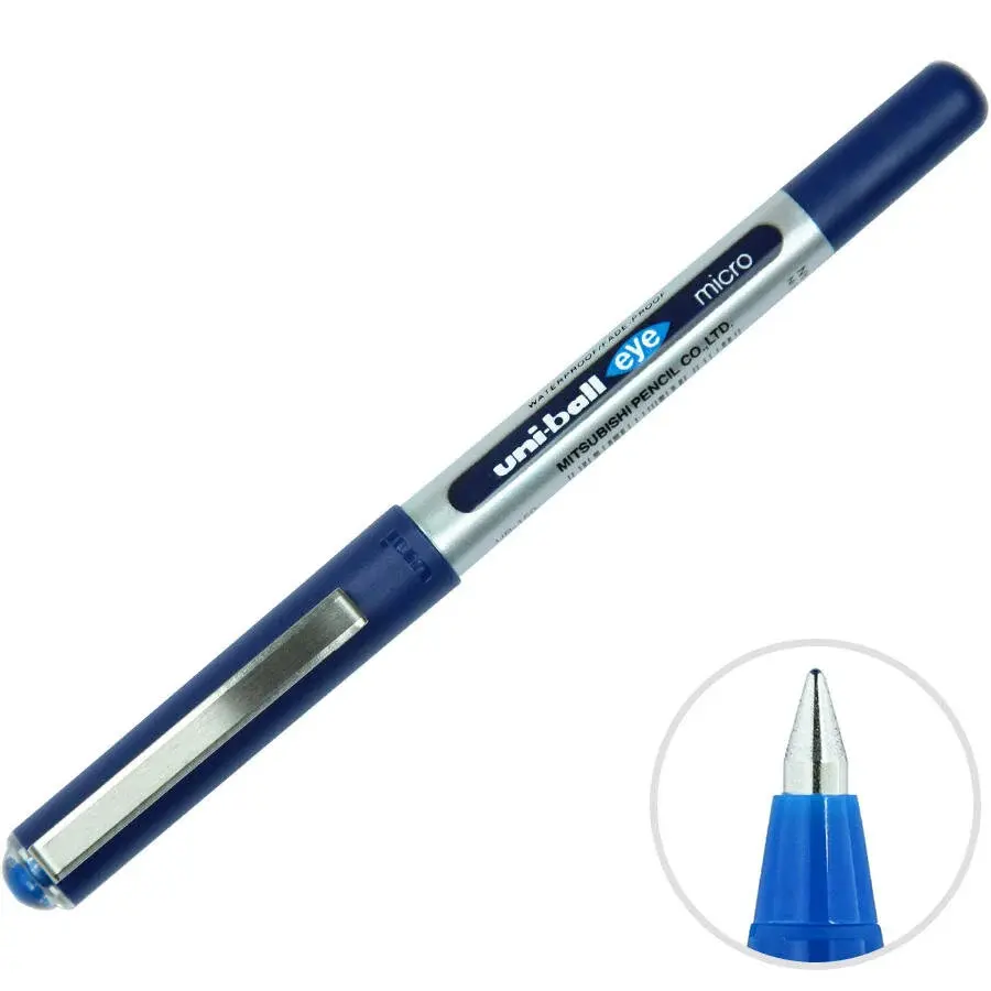 Uni-Ball Eye Micro UB-150 0.5 mm Roller Pilot Kalem Mavi 12 Li Kutu