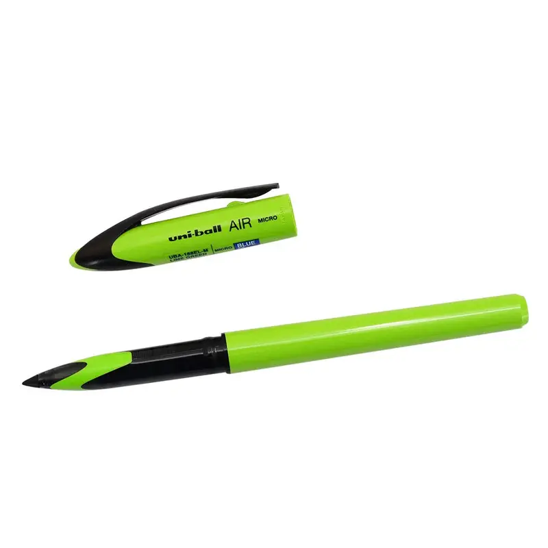Uni-Ball Air UBA-188EL-M 0.5 mm Roller Kalem Dış Çim Yeşili Yazı Rengi Mavi 12 Li Kutu