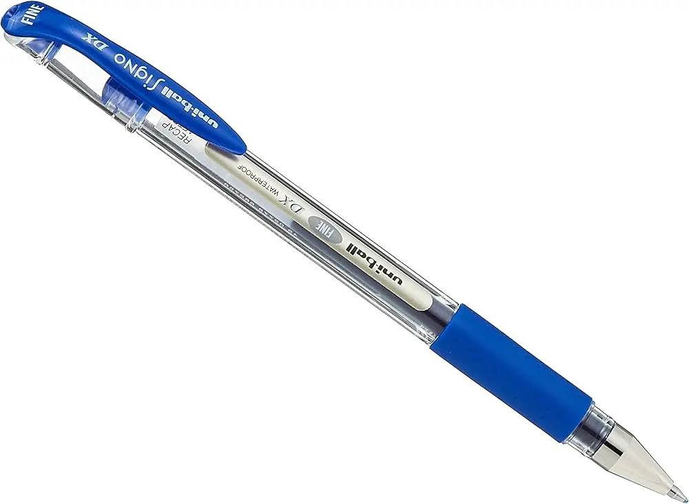 Uni-Ball Signo Dx Fine UM-151 0.7 mm Jel Mürekkepli Roller Kalem Mavi 12 Li Kutu
