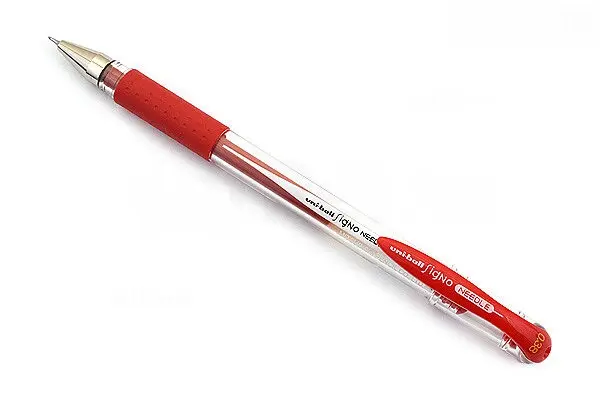 Uni-Ball Signo Needle UM-151ND 0.38 mm İğne Uçlu Jel Mürekkepli Roller Kalem Kırmızı 10 Lu Kutu