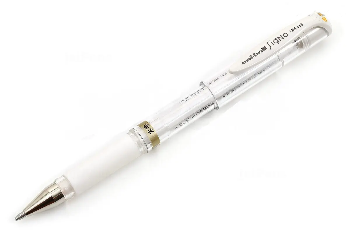 Uni-Ball Signo Broad UM-153 1.0 mm Davetiye Kalemi Beyaz 12 Li Kutu