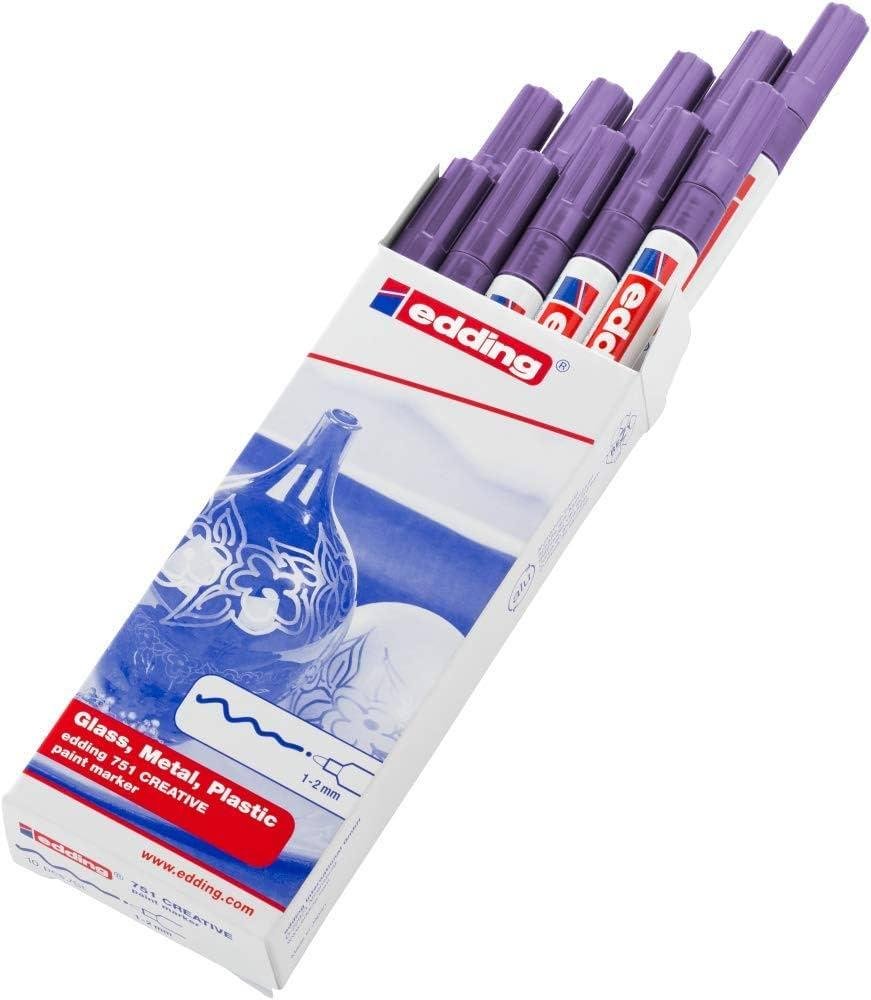 Edding 751 Boya Dekor Markörü Mor 10 Lu Kutu
