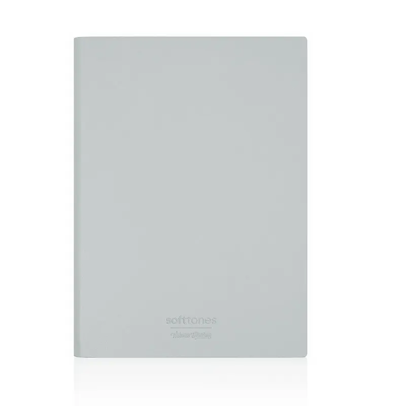 Victoria Journals Softtons Esnek Kapak 17x25cm B5 80gr. 128 Yaprak Çizgili Defter Gri