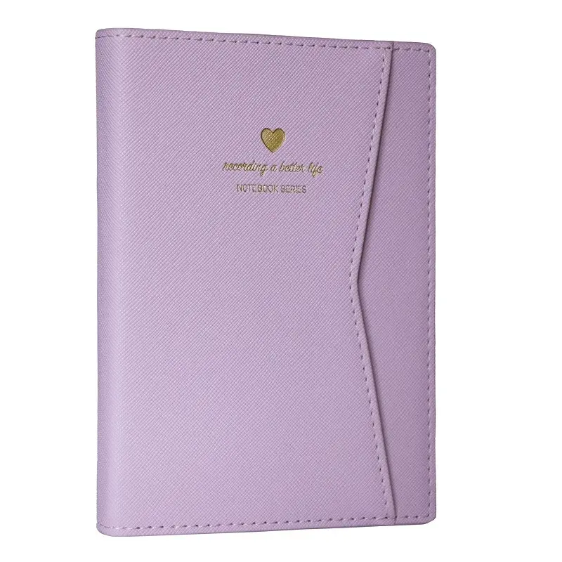 Victoria's Journals Geçmeli ve Cepli Defter Çizgili 10x14.8cm A6 Ivory 80 gr. 128 Yaprak Lila