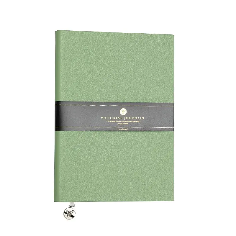 Victoria's Journals Smyth Classic Esnek Kapak Çizgili Defter 14.8x21cm 96 Yaprak Açık Yeşil