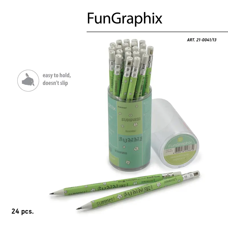 Bruno Visconti FunGraphix Summer Desen Kalemtraşlı Versatil Kalem 2.0mm 24 Lü Paket
