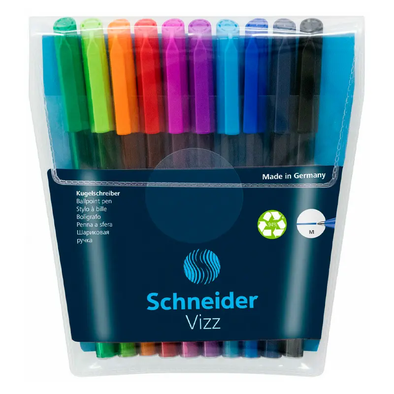 Schneider SCT011 Vizz M Tükenmez Kalem 10 Renk