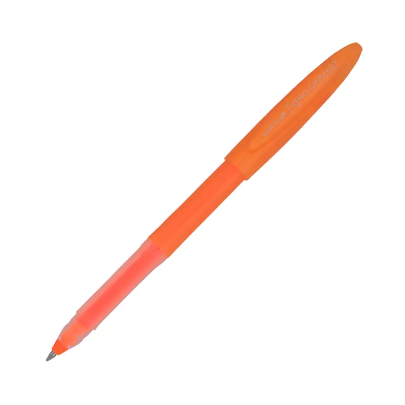 Uni-Ball Signo Gelstick Jel Roller Kalem 0.7mm Fosforlu Turuncu x 12 Li Kutu