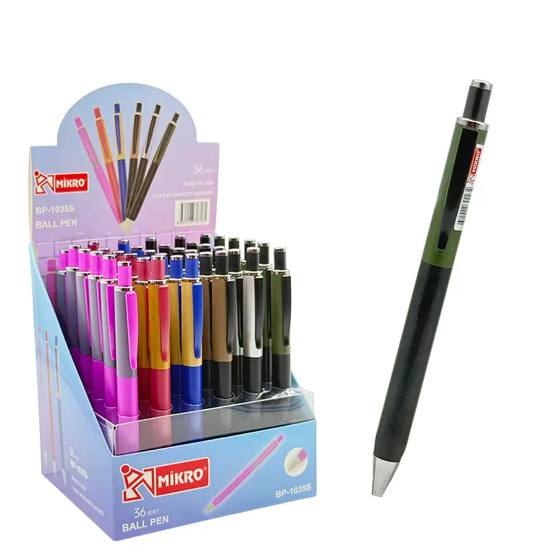 MİKRO BP-1035 Tükenmez Kalem x 36 Lı Stand